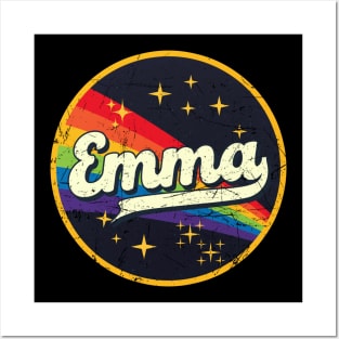 Emma // Rainbow In Space Vintage Grunge-Style Posters and Art